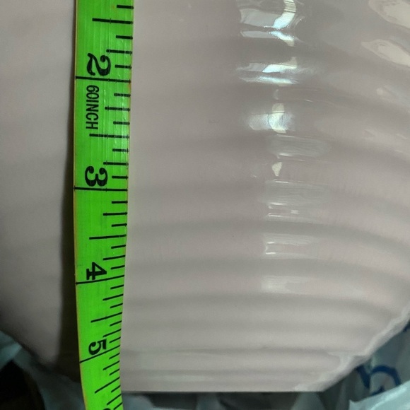 Rare Sophie Conran Portmeirion Pink Porcelain Ribbed Salad Serving 11.75”Bowl - Picture 16 of 16